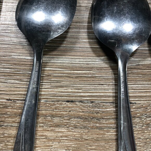 Oneida Custom Stainless Roseanne Rose Flatware 27 Pieces Vintage Utensils MCM - Picture 4 of 9